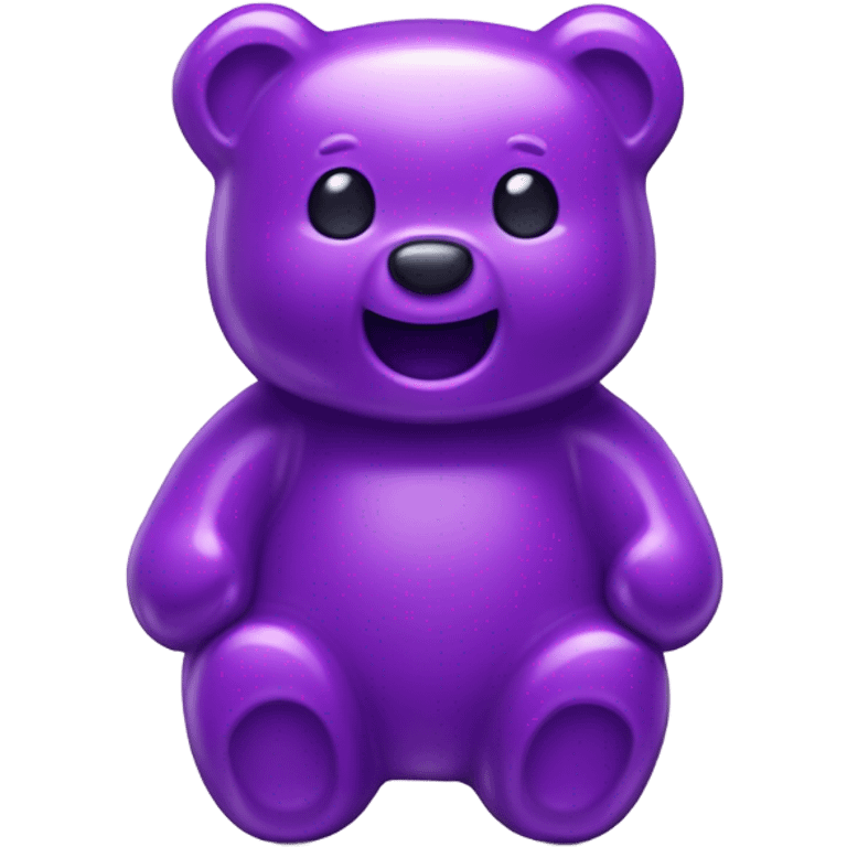 Purple gummy bear emoji