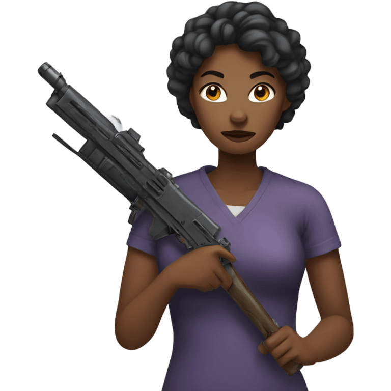 Woman with a weapon emoji