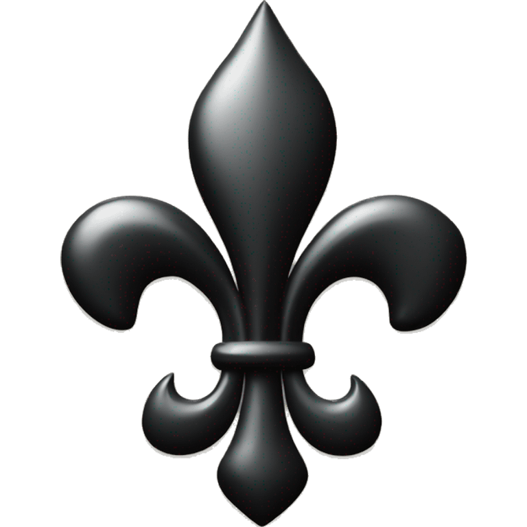 black fleur de lis emoji