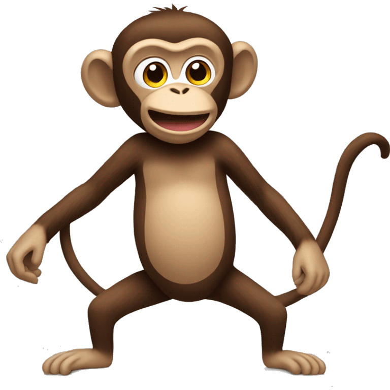 monkey with long arms and legs emoji