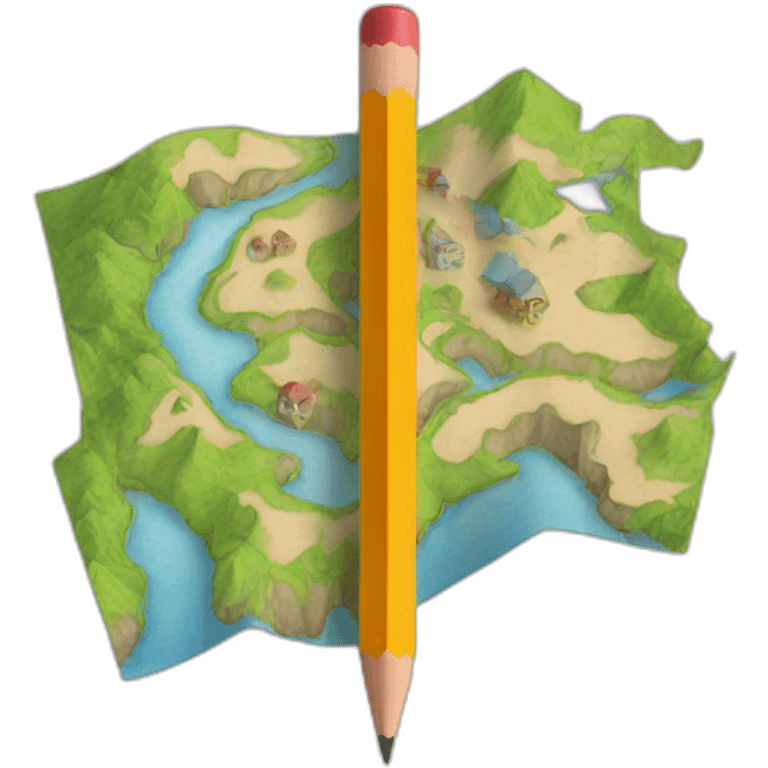 Map pencil emoji