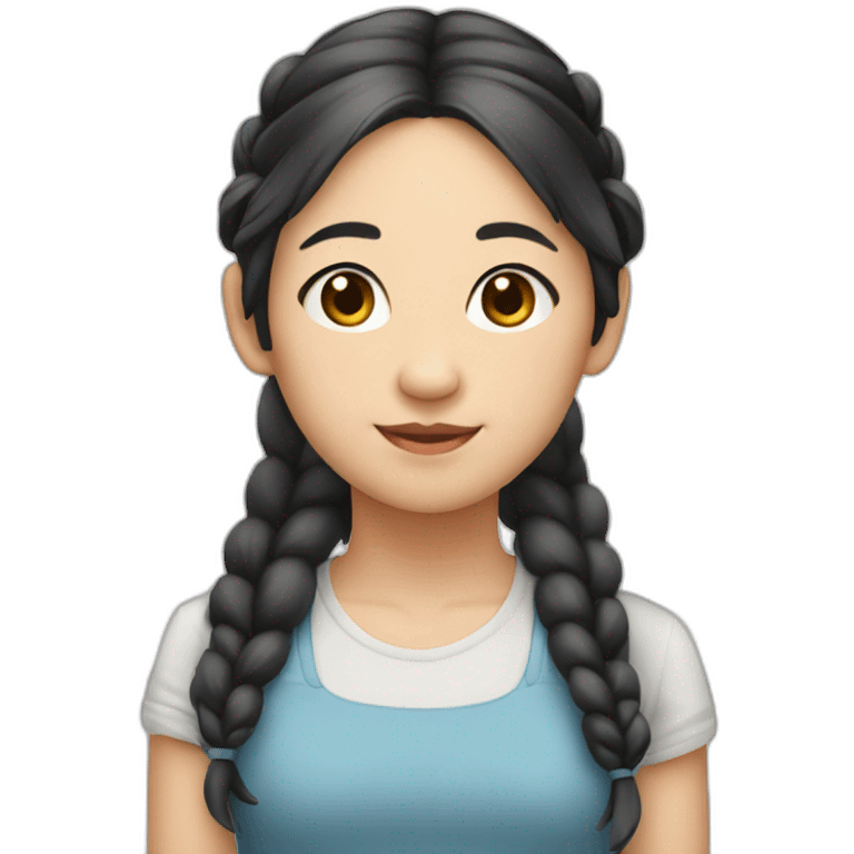 asian pigtails emoji