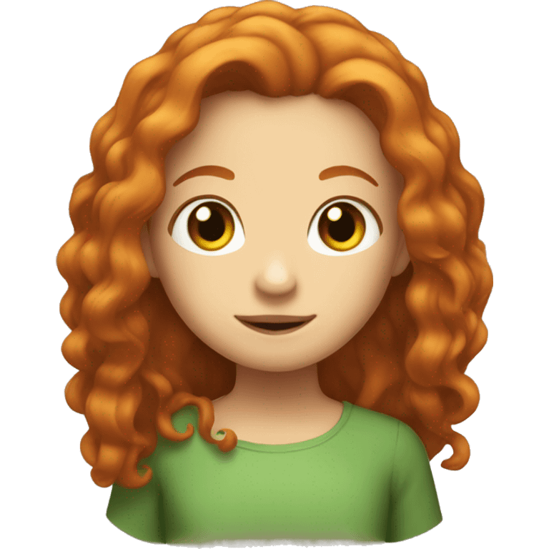 Ginger haired gir emoji