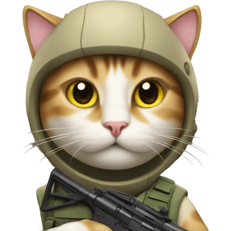 Cat playing cod emoji