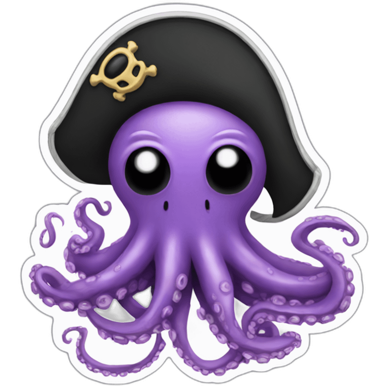 pirate octopus sticker emoji