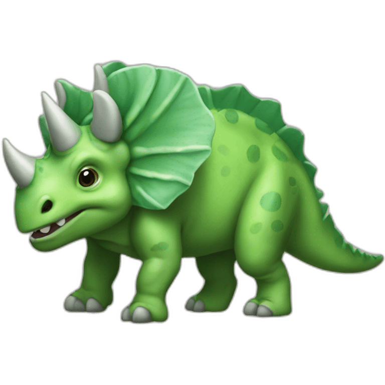 Small green triceratops emoji