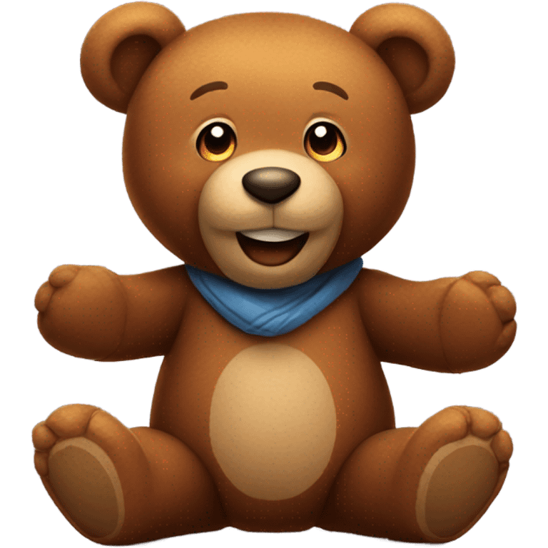 Brown teddy bear emoji