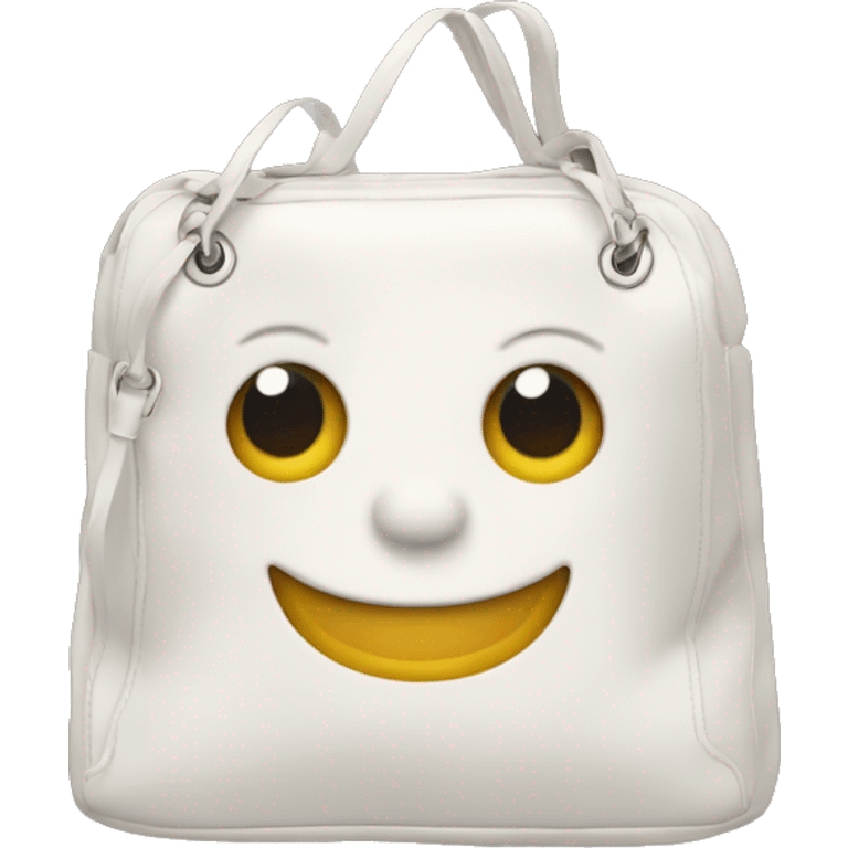 A whie channel bag emoji