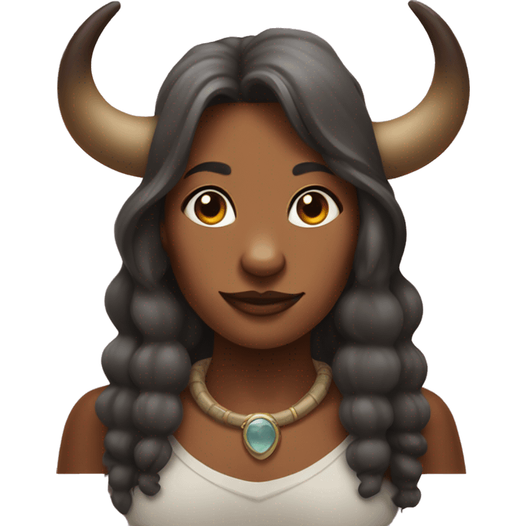 Anthropomorphic female buffalo  emoji