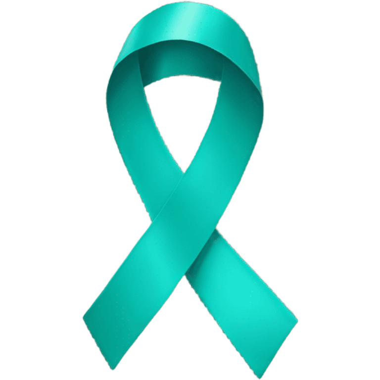 Teal ribbon emoji