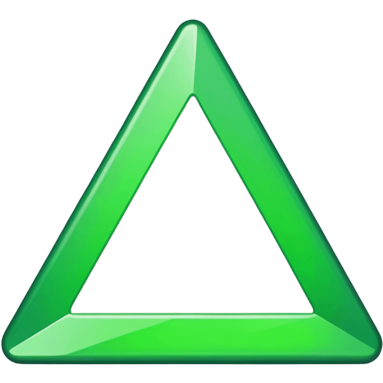 Green triangle with tip down emoji