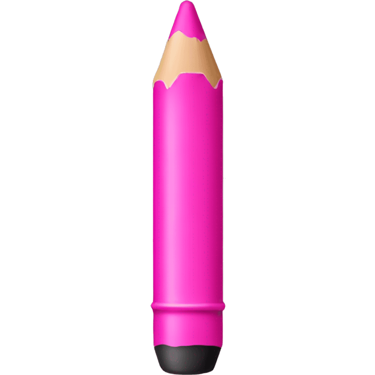 Pink crayon emoji