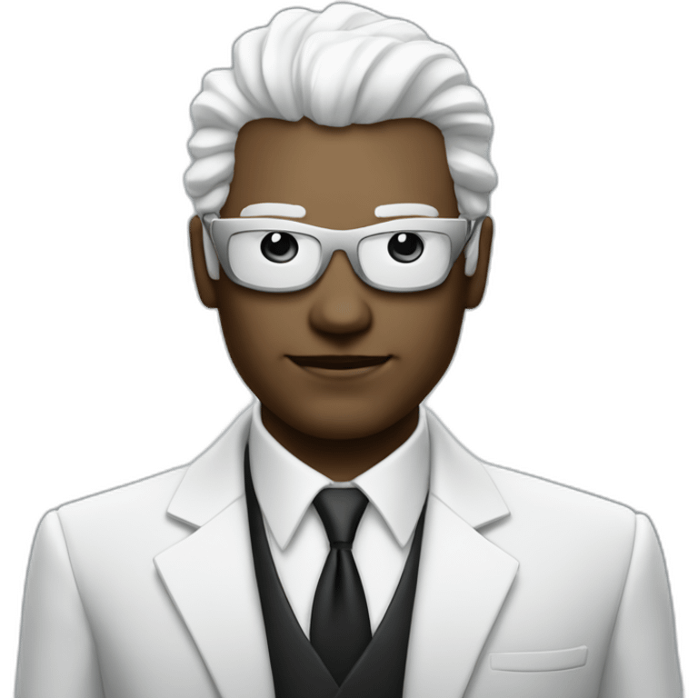 man white head future cyberpunk banker crypto usd rich emoji