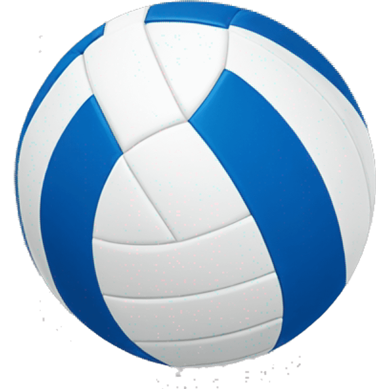 Blue and white volleyball ball emoji