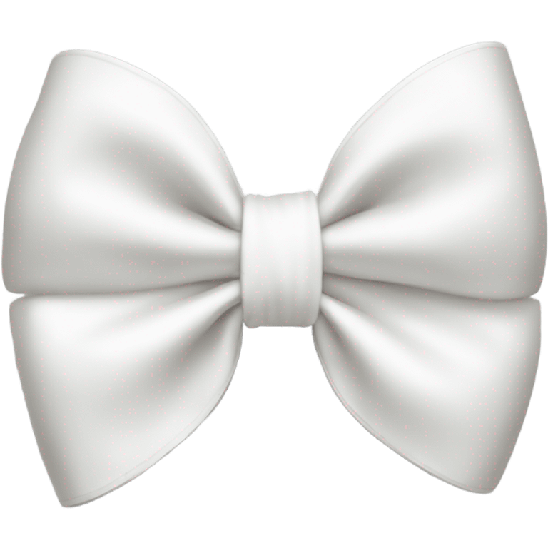 White bow on white bow emoji