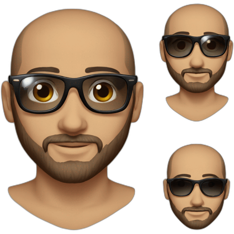 Musulman jeune arabe lunettes rayban emoji