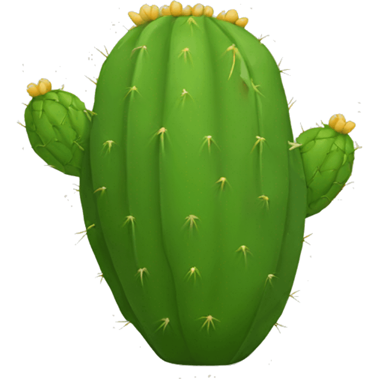 single flat Nopal without pot emoji