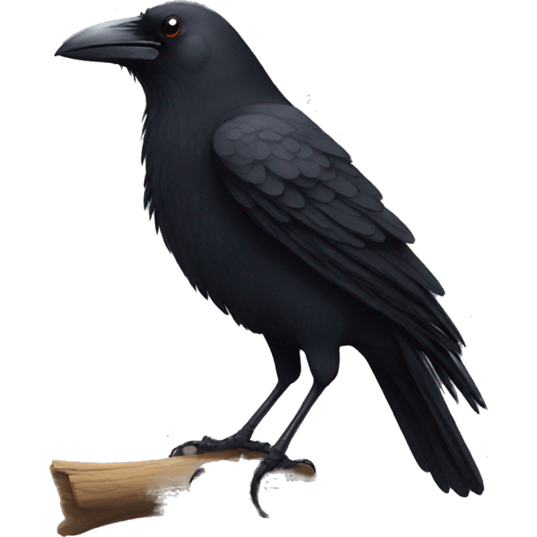 Adorable crow emoji