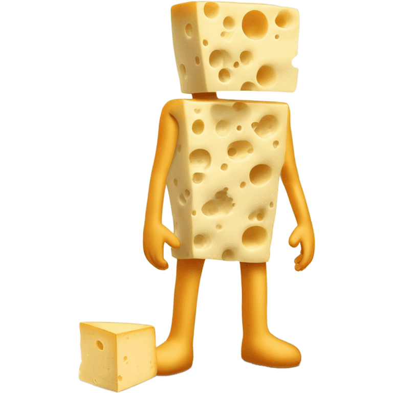 Man made of cheese emoji