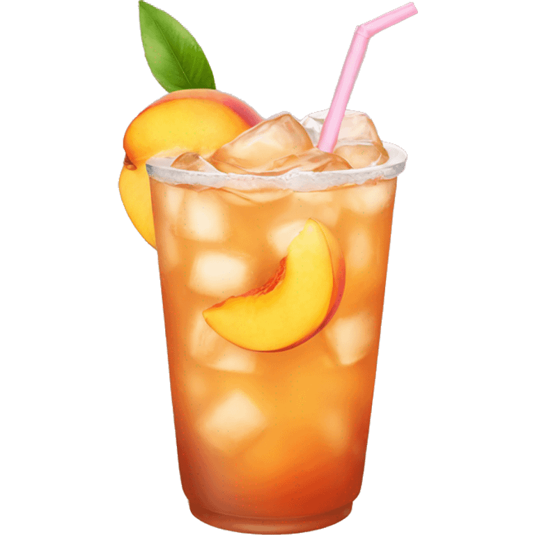 peach iced tea emoji