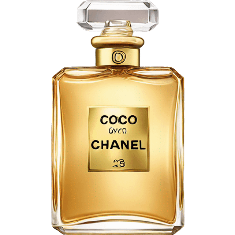 coco chanel perfume with gold charm emoji