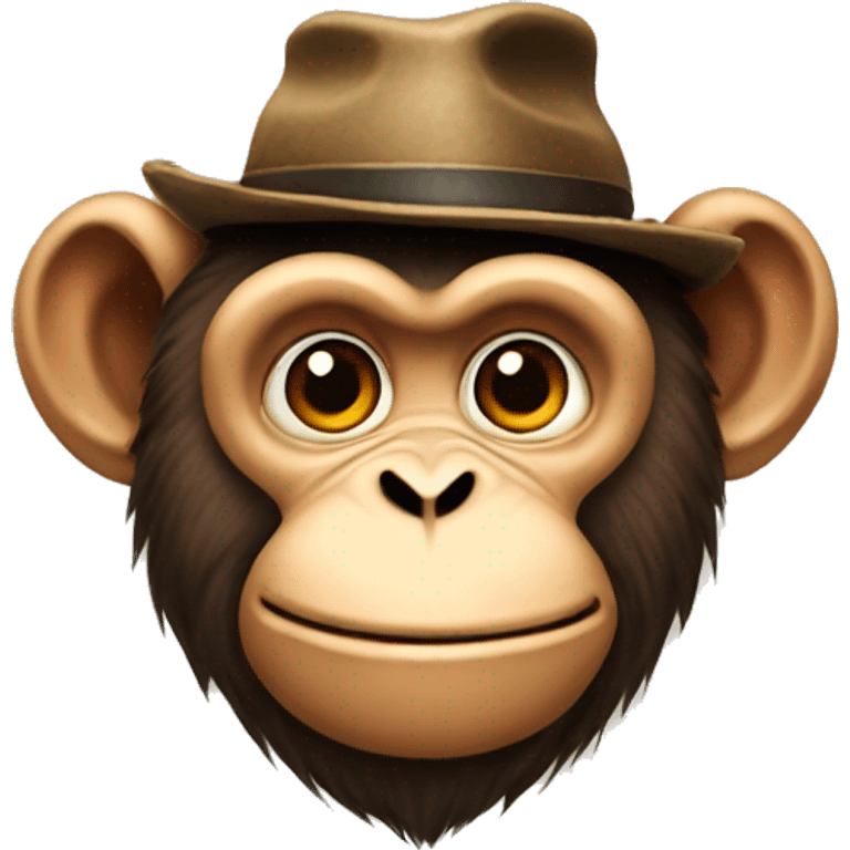 A monkey with a hat  emoji