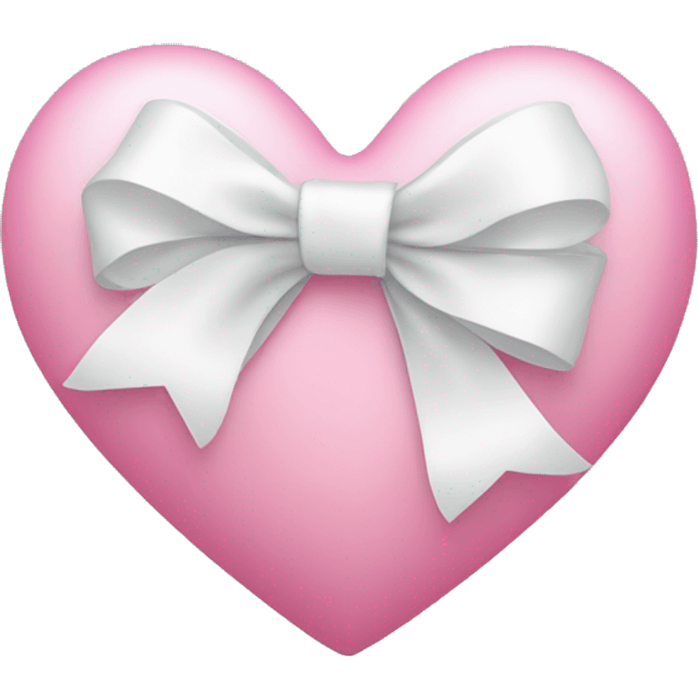 pink heart with white bow emoji