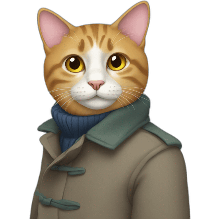 cat in coat emoji