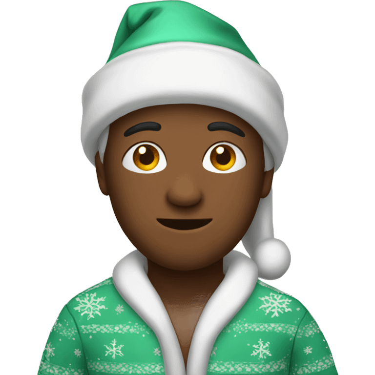 Christmas pajamas emoji