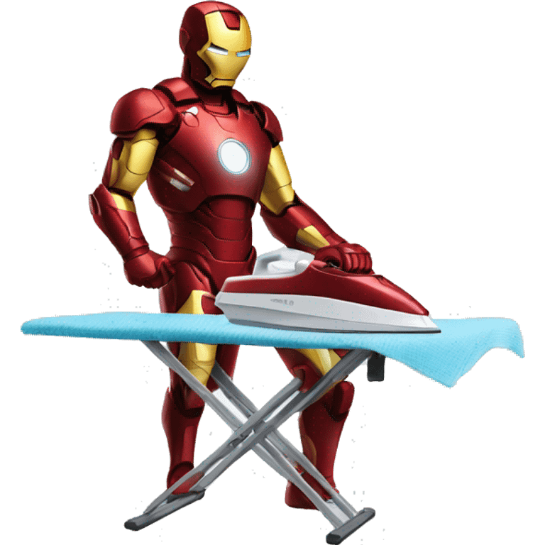 ironman ironing clothes emoji