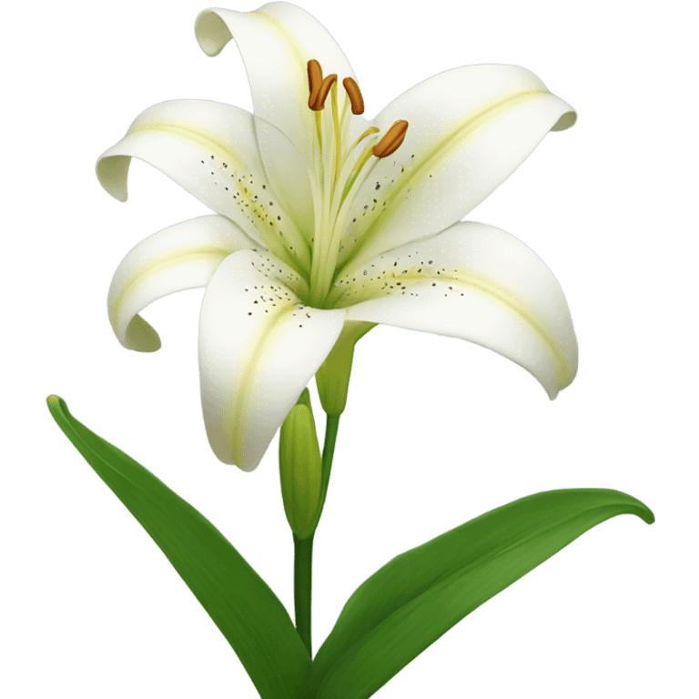 Lily flower emoji