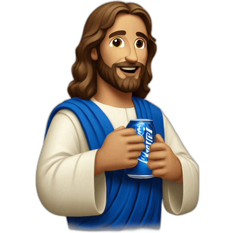 jesus christ drinking bud light emoji