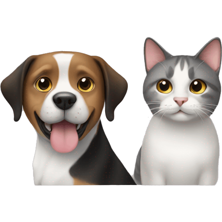 Dog and cat  emoji