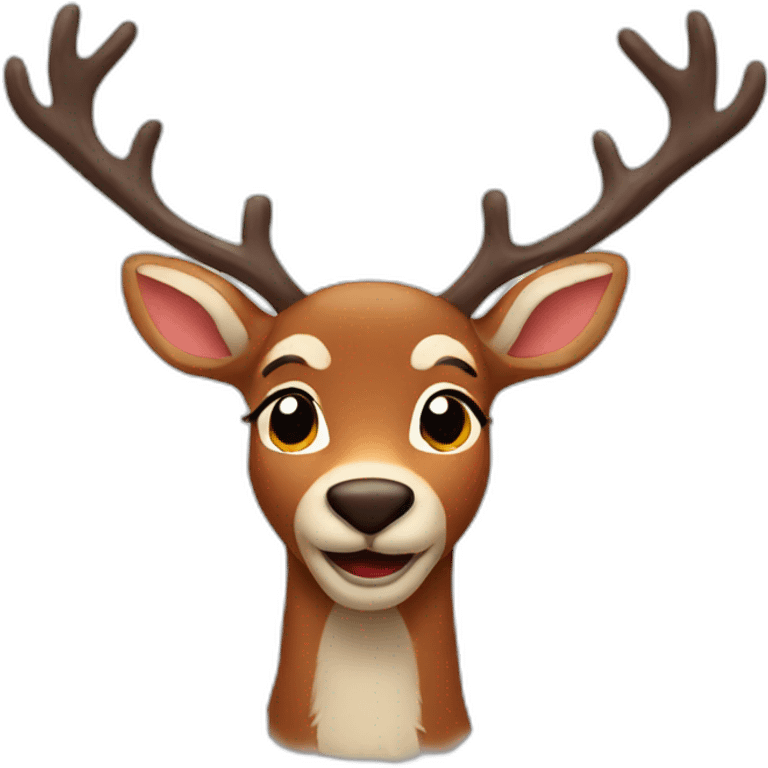 rudolph face emoji