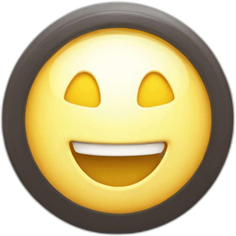 electrical flash smile 3d icon emoji