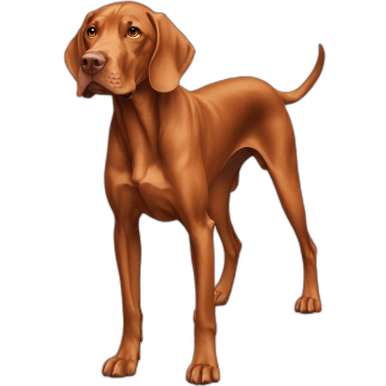 Dog vizsla full-height emoji