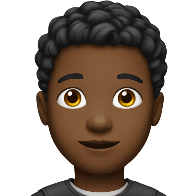 Young black boy  emoji