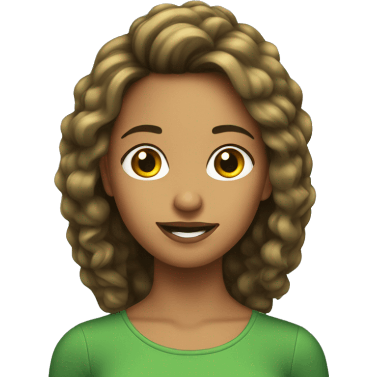 CHICA DE PELO VERDE emoji