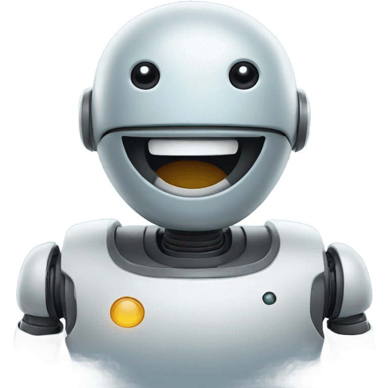 Happy robot emoji