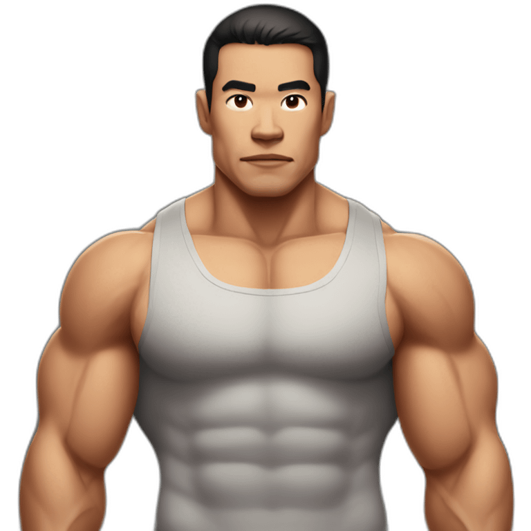 beefy muscle vietnamese man emoji