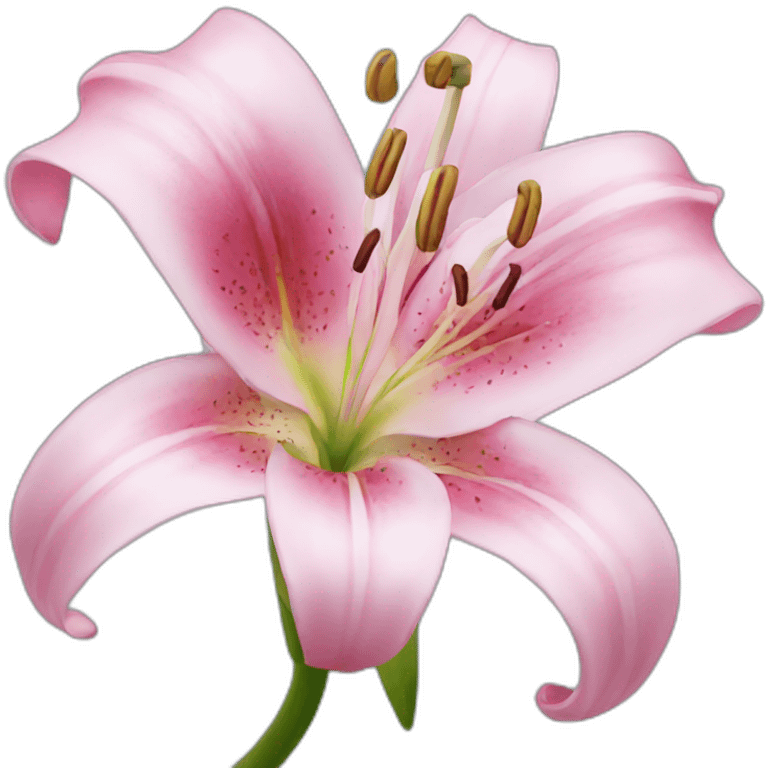 pink lily emoji