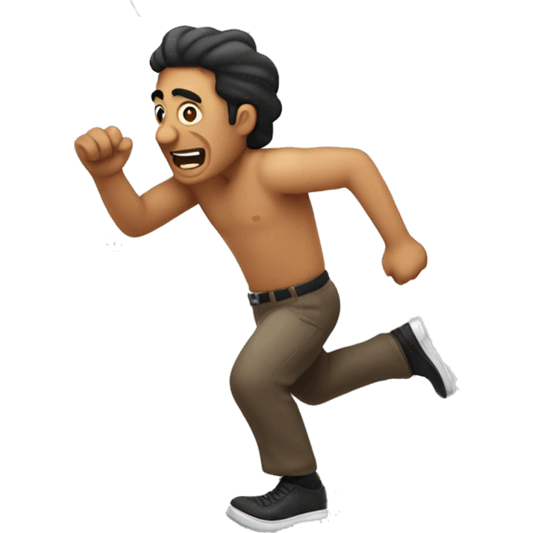 Mexican guy running to toilet  emoji