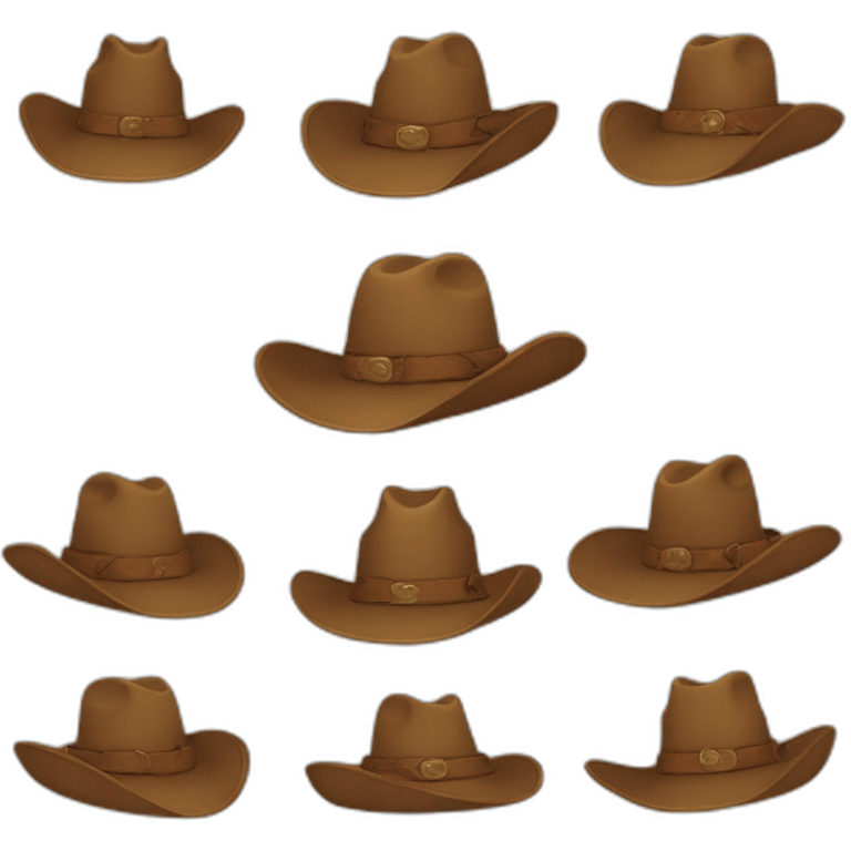 roux moche chapeau cowboy emoji