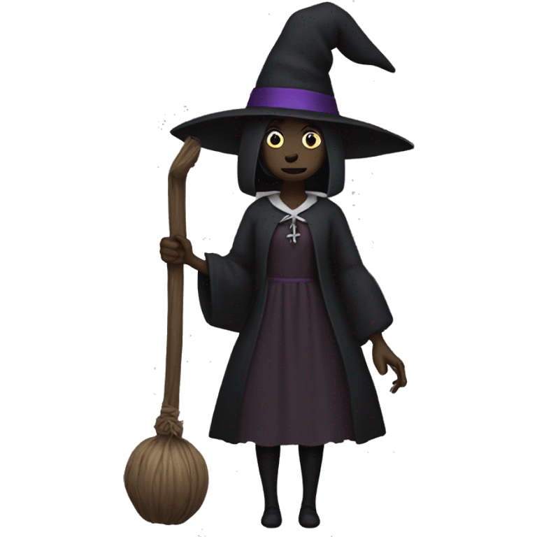 Salem witch with gallows emoji