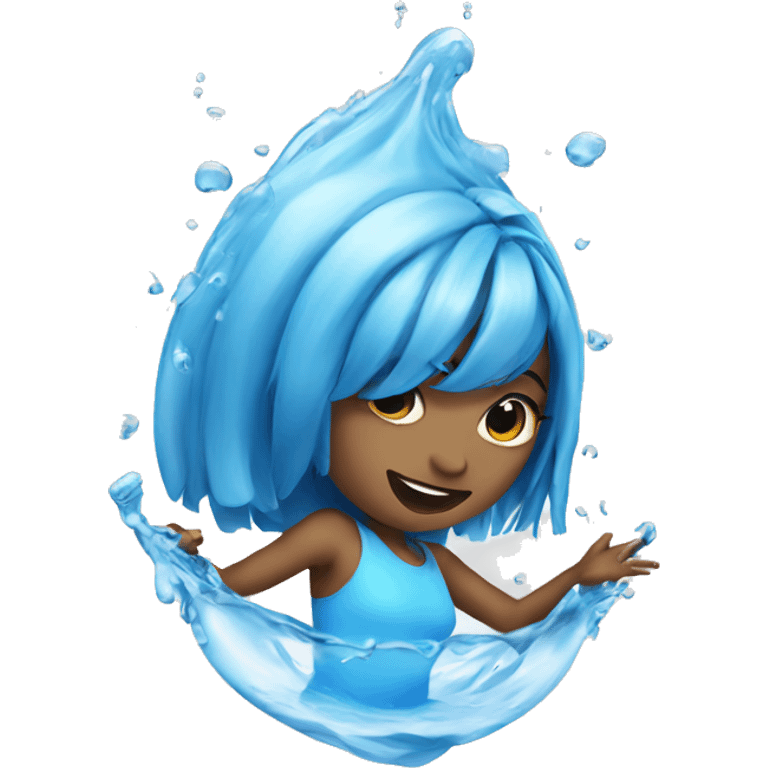 Water with dancer emoji