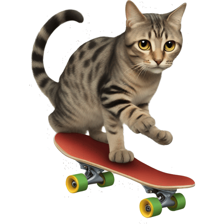 a cat on a skate emoji