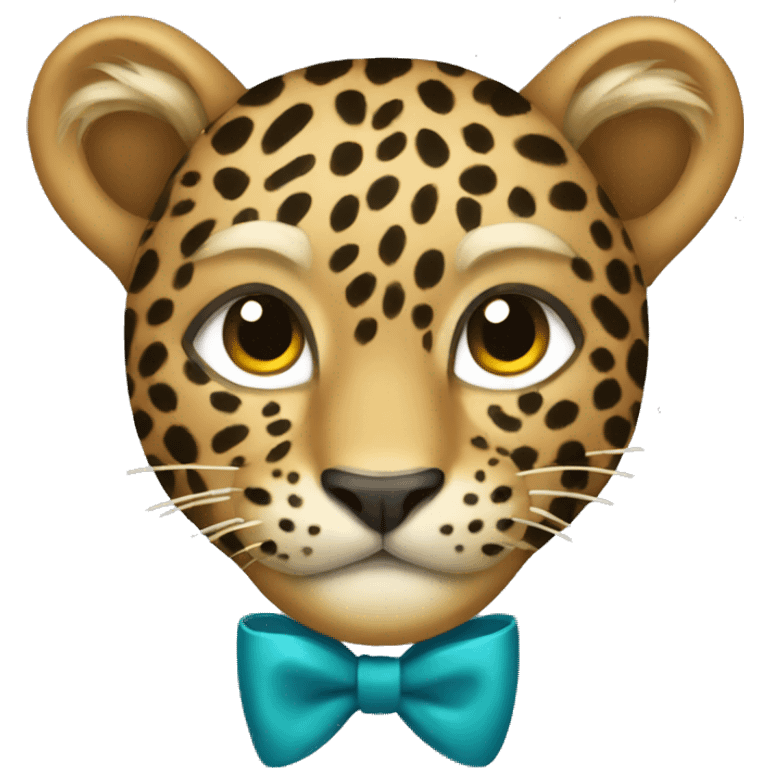 Leopard bow emoji