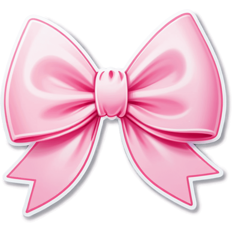 Light pink bow  emoji