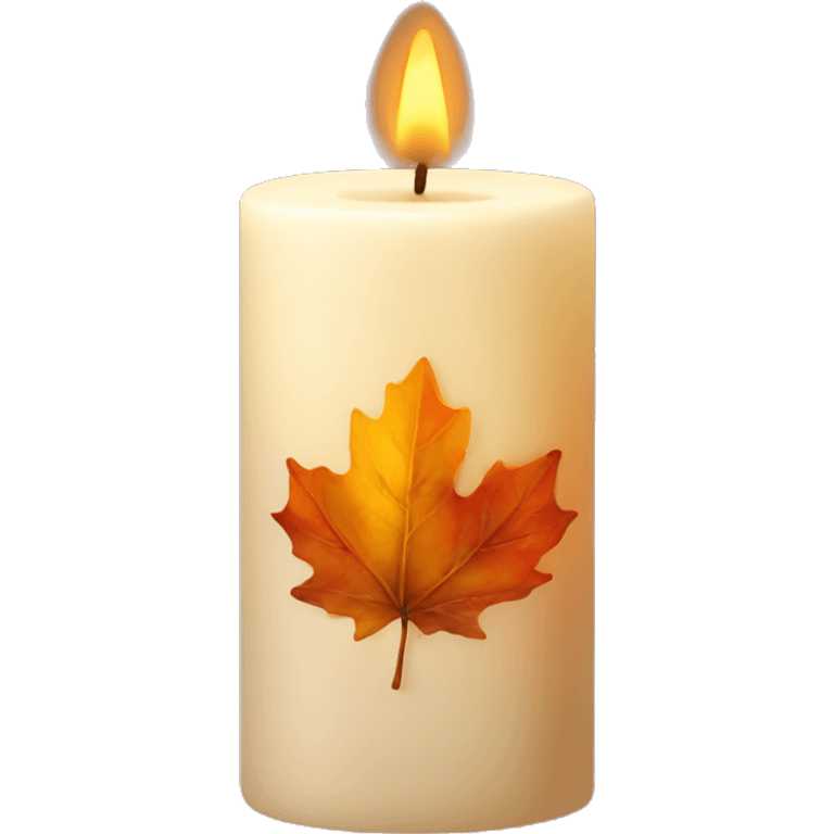 fall candle emoji