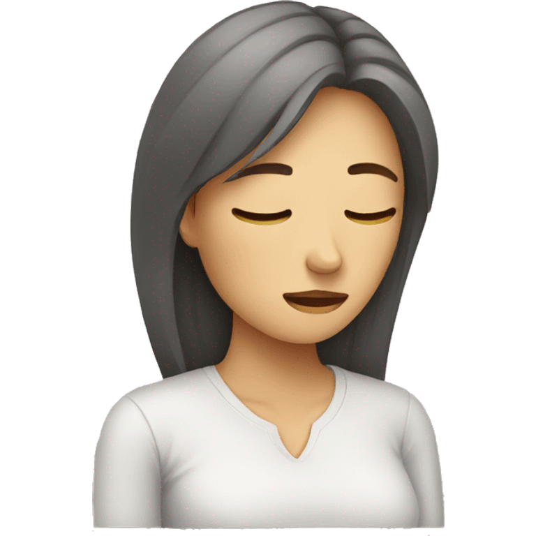 Women exhausted emoji